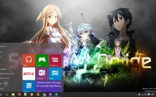 Sword Art Online win10 theme