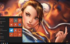 Chun-Li (Street Fighter) win10 theme