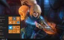 Samus Aran win10 theme