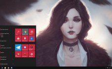 Yennefer of Vengerberg win10 theme