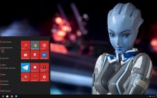 Liara T'soni win10 theme