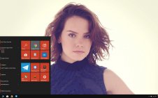 Daisy Ridley win10 theme