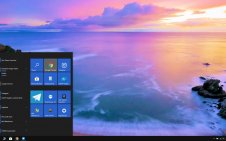 Seaside Sunset win10 theme