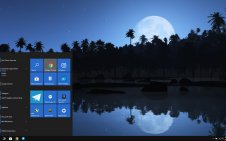 Night Beach win10 theme