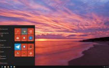 Beach (Pink) win10 theme