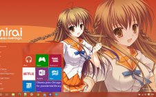 Mirai Suenega win10 theme