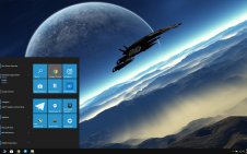 Mass Effect Normandy win10 theme