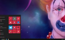 Creepy Clown win10 theme