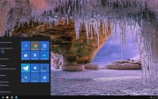 Winter Beach win10 theme