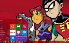 Teen Titans win10 theme