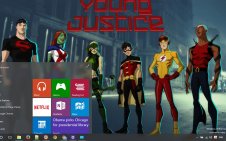 Young Justice win10 theme