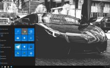 Lamborghini Black win10 theme