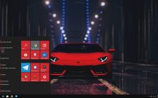 Lamborghini Red win10 theme