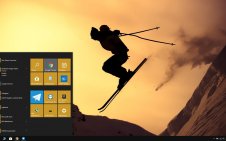 Skiing win10 theme