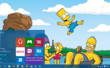 The Simpsons win10 theme