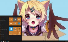 Rin Kagamine (Vocaloid) win10 theme