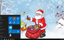 Santa Claus win10 theme