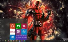 Deadpool Comics win10 theme