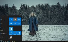 Freya Allan win10 theme