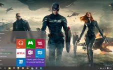 Captain America Movie win10 theme