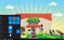 Plants vs Zombies win10 theme