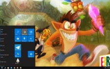 Crash Bandicoot win10 theme