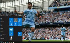 Sergio Aguero win10 theme
