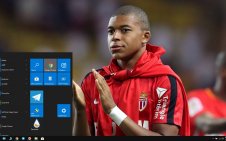 Kylian Mbappe win10 theme