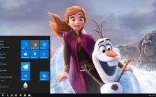 Frozen 2 win10 theme