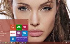 Angelina Jolie win10 theme