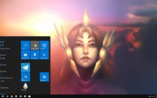 Leona (LoL) win10 theme