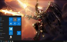 Kayle (LoL) win10 theme