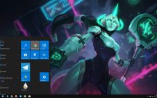 Soraka (LoL) win10 theme