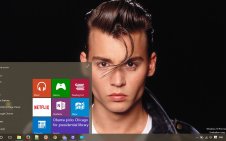 Johnny Depp win10 theme