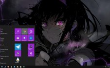 Homura Ajemi win10 theme