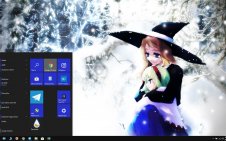 Marisa Kirisame win10 theme