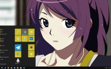 Hitagi Senjougahara win10 theme