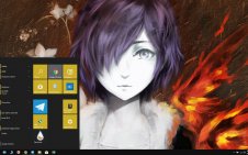 Touka Kirishima win10 theme