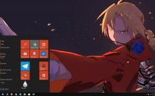 Edward Elric win10 theme