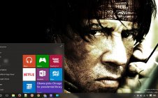 Sylvester Stallone win10 theme