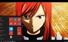 Erza Scarlet win10 theme