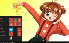 Sakura Kinomoto win10 theme