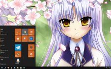 Kanade Tachibana win10 theme