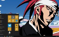 Renji Abarai win10 theme