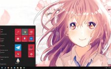 Shouko Nishimiya win10 theme