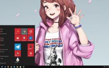 Ochaco Uraraka win10 theme