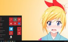 Chitoge Kirisaki win10 theme