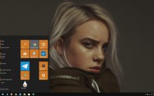 Billie Eilish win10 theme