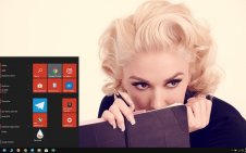 Gwen Stefani win10 theme