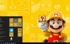 Super Mario Maker 2 win10 theme